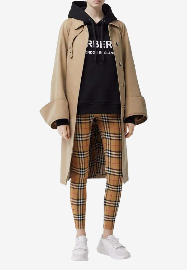 Burberry Vintage Checked Leggings 8049478_A7028 Beige