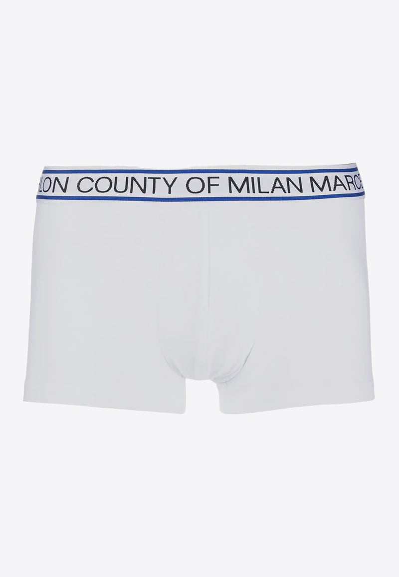 Marcelo Burlon Logo Waistband Boxer Briefs - Set of 3 White CMUA006C99JER0010110