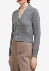 AMI PARIS Ami De Coeur Cashmere Cardigan Gray FKC127005_055