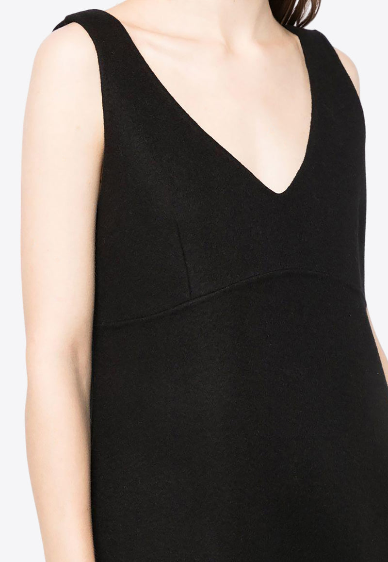 P.A.R.O.S.H Sleeveless Wool Mini Dress Black D721586LEAK013