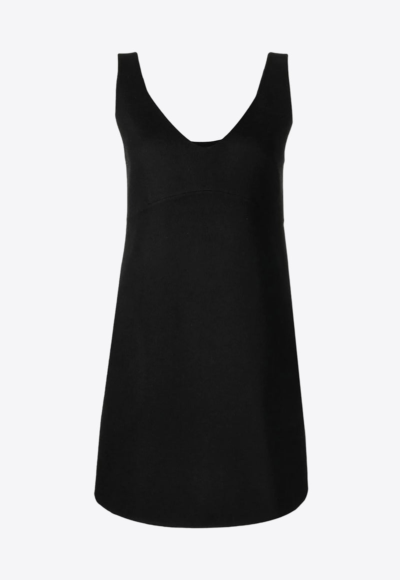 P.A.R.O.S.H Sleeveless Wool Mini Dress Black D721586LEAK013