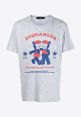 Dsquared2 Graphic Print Cool Fit T-shirt Gray S74GD1181S22146_857M