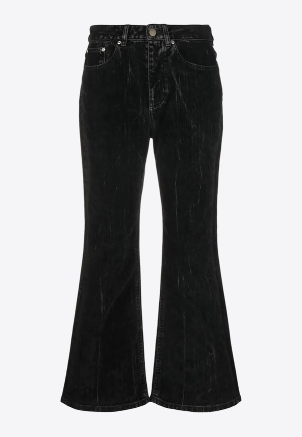 Stella McCartney Flared Cropped Jeans 6D00313SPH051082 Black