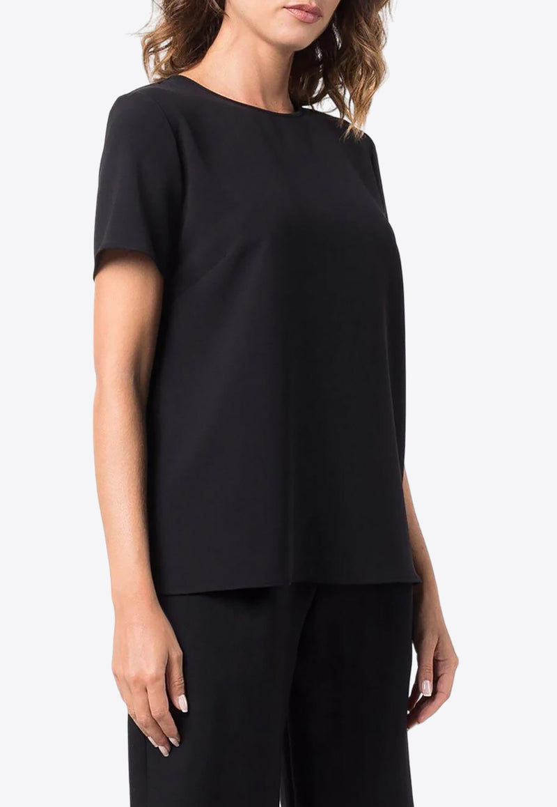 P.A.R.O.S.H Essential Short-Sleeved Blouse Black D310235XPIRATES013