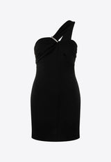 1017 ALYX 9SM One-Shoulder Mini Dress Black AAWDR0114FA01BLK0001