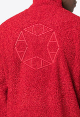 1017 ALYX 9SM Bouclé Half-Zip Sweatshirt Red AAMSW0141FA02RED0001