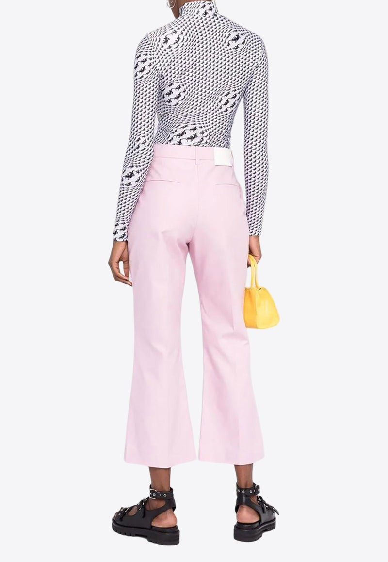 MSGM Tailored Cropped Pants Pink 3141MDP0521760612