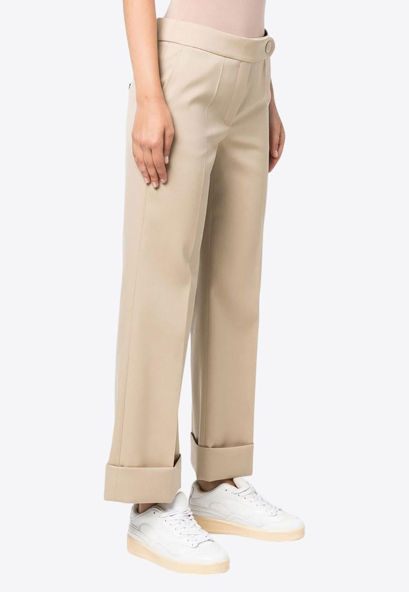 Lanvin Wool Tailored Pants Beige RWTR00164885A2207