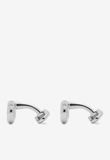 Salvatore Ferragamo Gancini Cufflinks 770330 CLNK GANMAX 764622 PALLADIO Silver