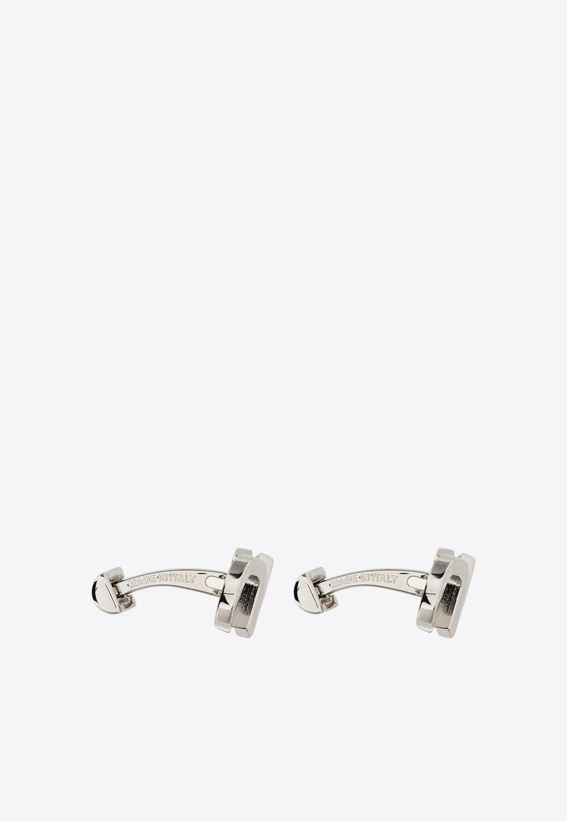 Salvatore Ferragamo Double-Gancini Cufflinks 770342 CLNK DOUBPOP 771345 PLD