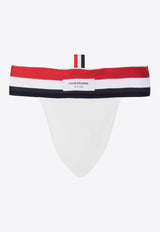 Thom Browne Stripe-Waist Jock-Strap Briefs White MJB016AJ0073_100