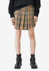 Burberry Vintage Check Mini Skirt 8025832_A7028 Beige