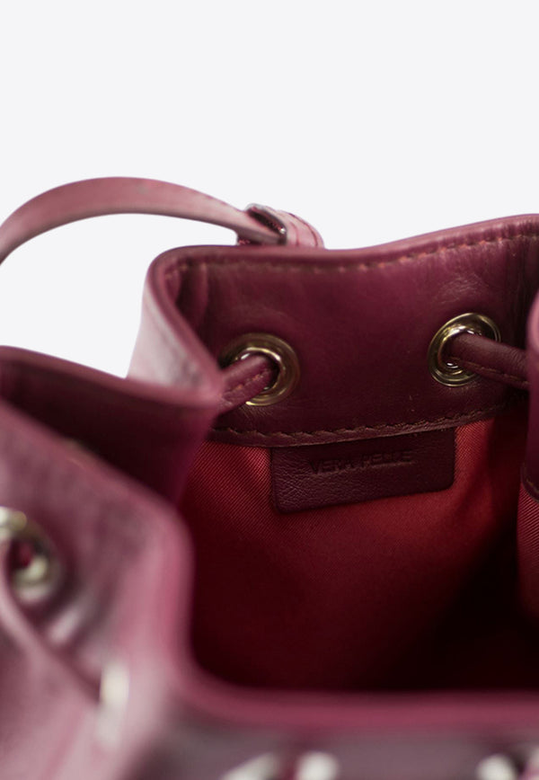 La Rose Leather Satchel Bag Bordeaux 50141_61