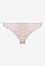 L
autre Chose Logo Embroidered Briefs Pink BZ690101301U375