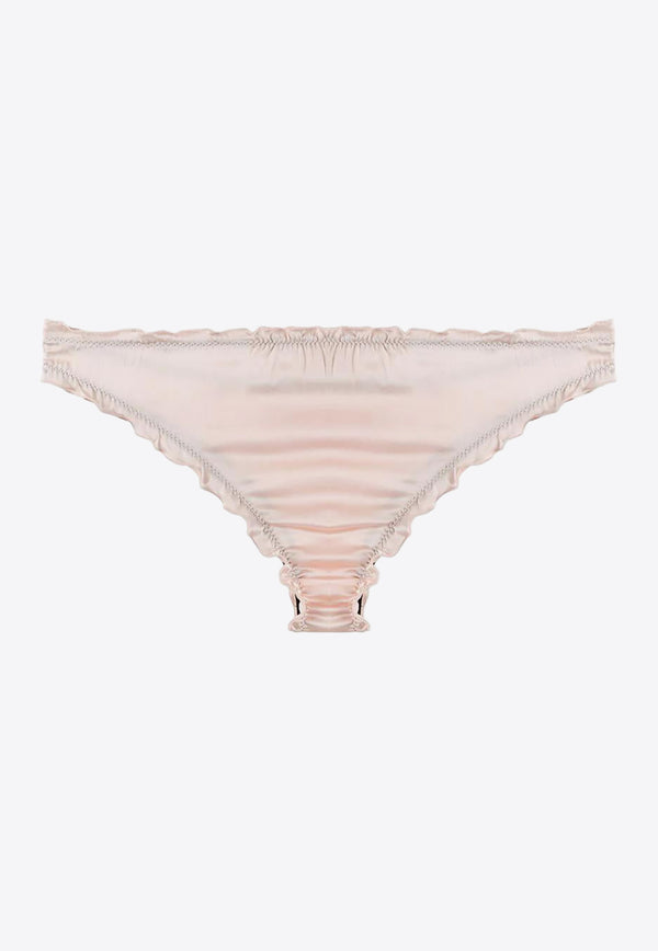 L
autre Chose Logo Embroidered Briefs Pink BZ690101301U375