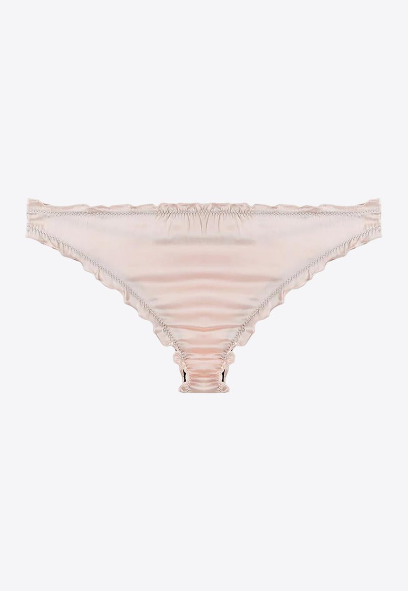 L
autre Chose Logo Embroidered Briefs Pink BZ690101301U375