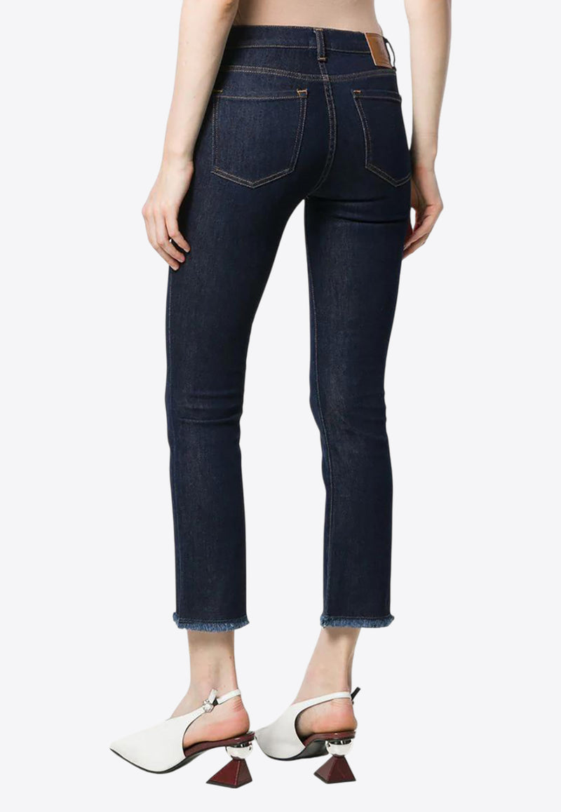 L
autre Chose Straight-Leg Cropped Jeans Blue BJ560433080U799