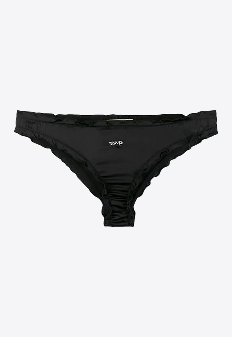 L
autre Chose Logo Embroidered Briefs Black BZ690101301U999