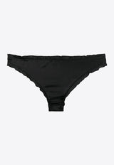 L
autre Chose Logo Embroidered Briefs Black BZ690101301U999