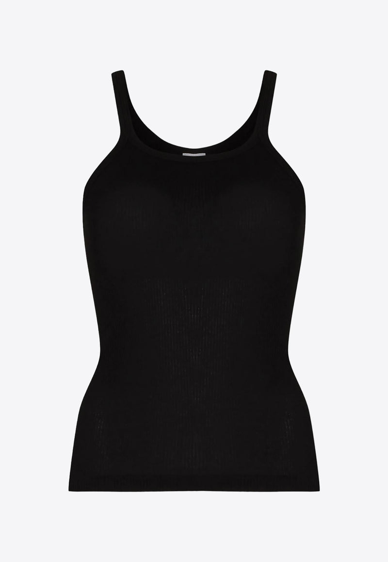 Re/done Ribbed Tank Top Black R242WTK1_BLACK