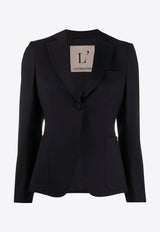 L
autre Chose Single-Breasted Buttoned Blazer Black B1570200032U749