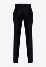 AMI PARIS Tailored Wool Pants Navy FTR004WV0023_430