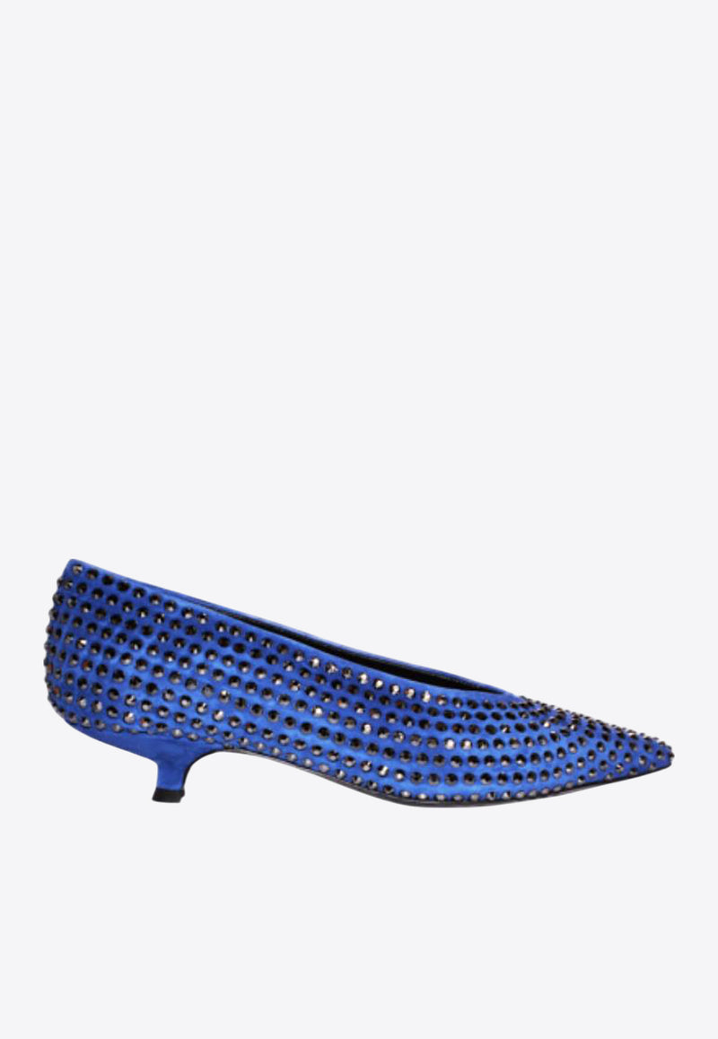 La Rose Crystal Embellished Pumps Blue EW2133556_BLUE