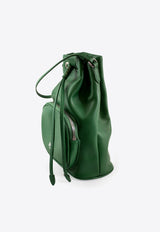 La Rose Leather Satchel Bag Green 50141_40