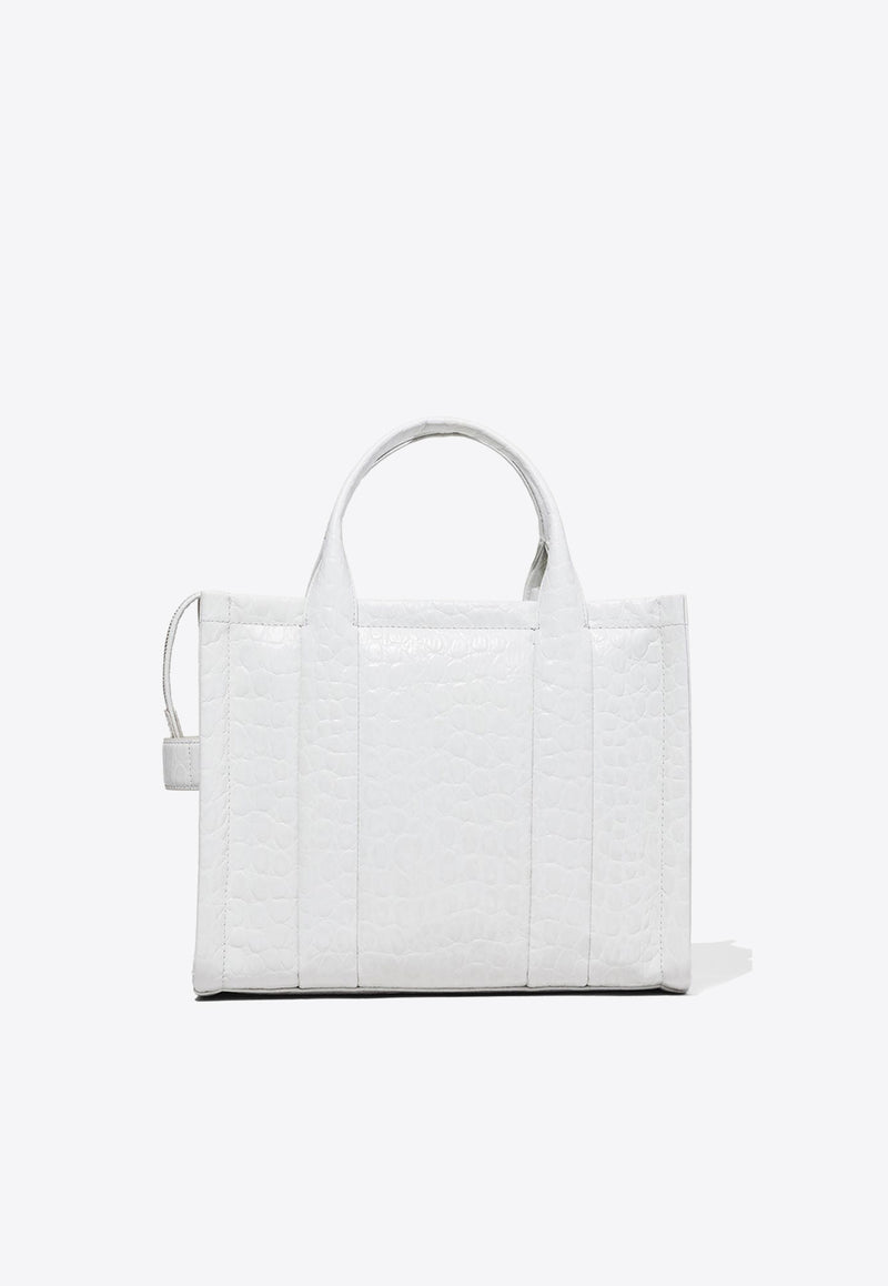 Marc Jacobs The Medium Croc-Embossed Leather Tote Bag White H045L01RE22_111