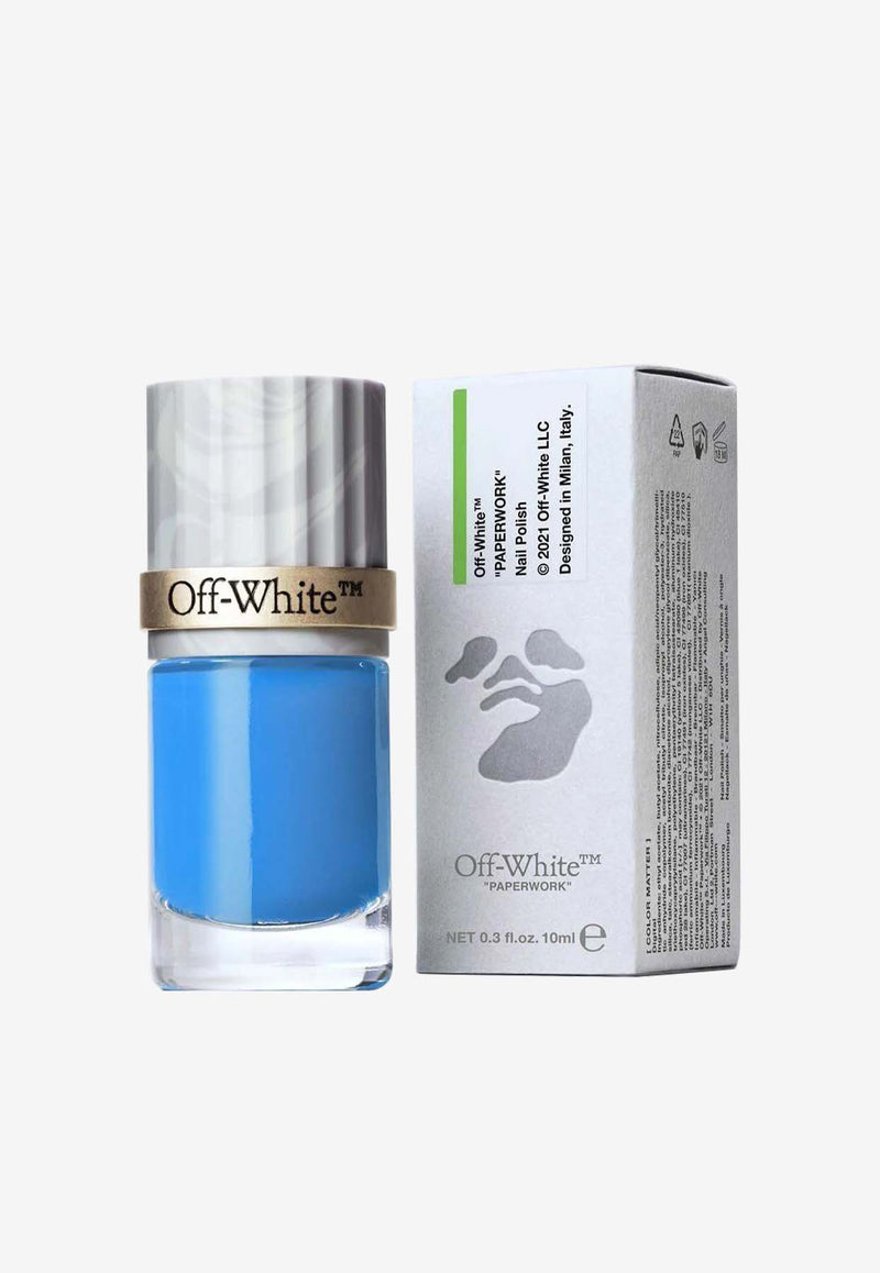 Off-White Paperwork Digital Nail Polish OC24C99LA110M0010_4560 Blue