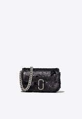 Marc Jacobs The Mini J Marc Sequined Shoulder Bag  Black H907M06RE22_001