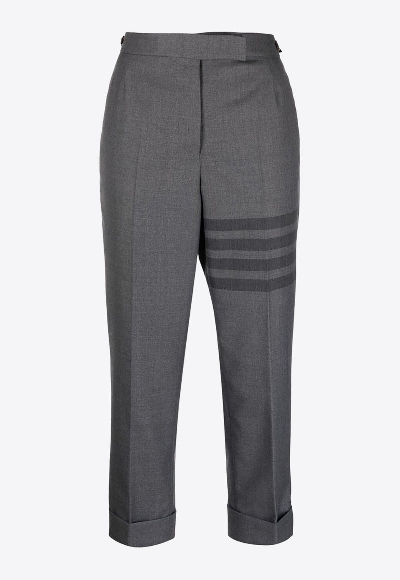 Thom Browne 4-bar Stripe Tailored Cropped Pants Gray FTC392A04346_035