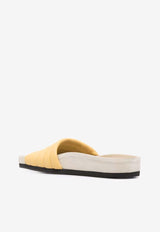 Isabel Marant Shellea Padded Slides SD0018022P07_7S10 Yellow