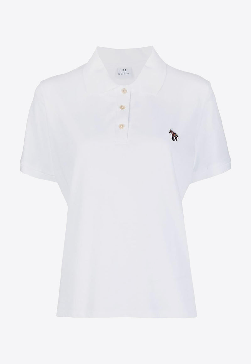 Paul Smith Zebra Patch Polo T-shirt White W2R224VH20068_01