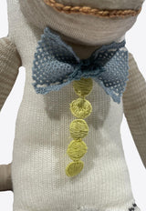 ANTIPAST Kids Babies Sock Knit Monkey Doll White SA2E_IVORYMIX