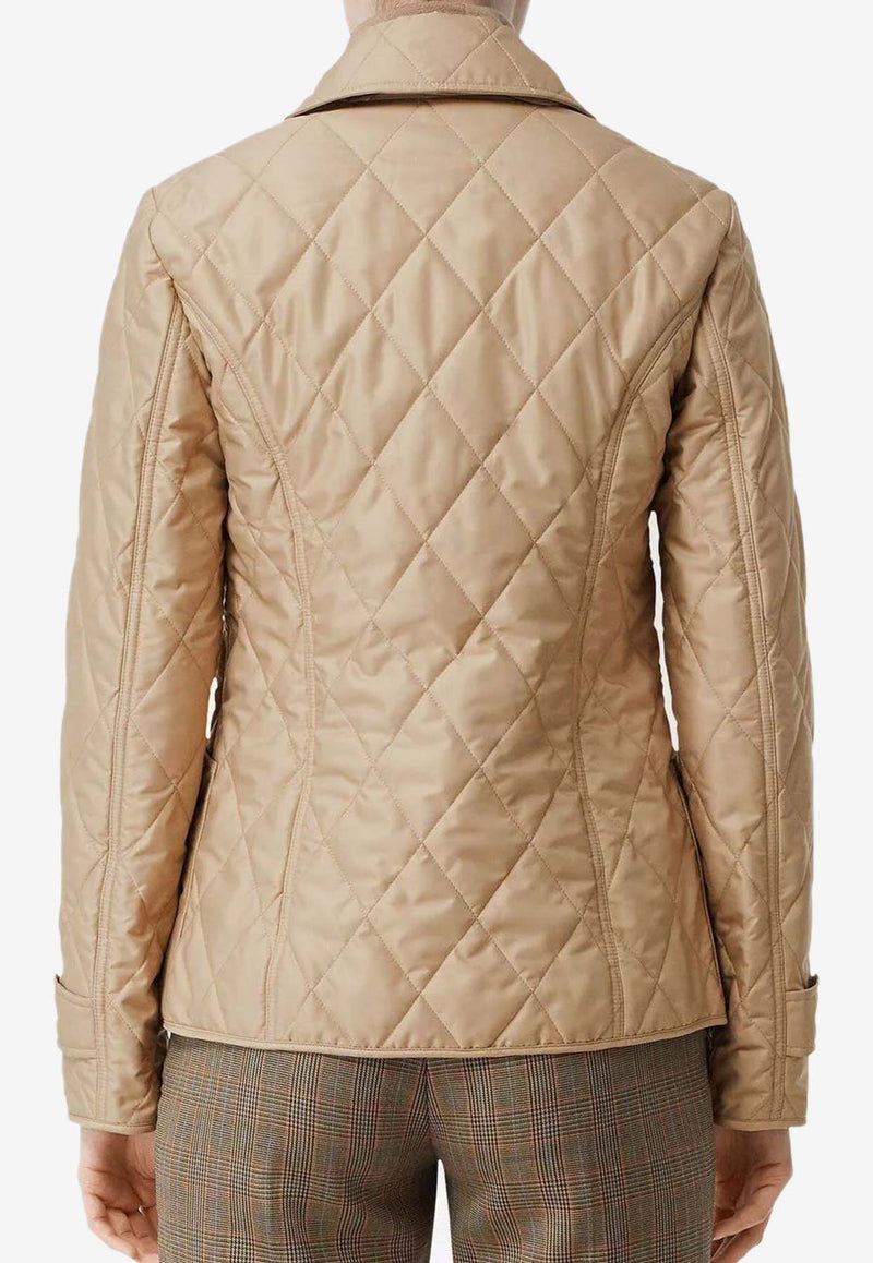 Burberry Diamond-Quilted Jacket 8049868_A4170 Beige