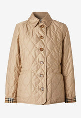 Burberry Diamond-Quilted Jacket 8049868_A4170 Beige