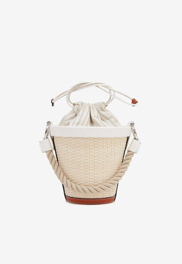 Maison Margiela Fire Woven Bucket Bag White SB1WG0029P5352_T1003