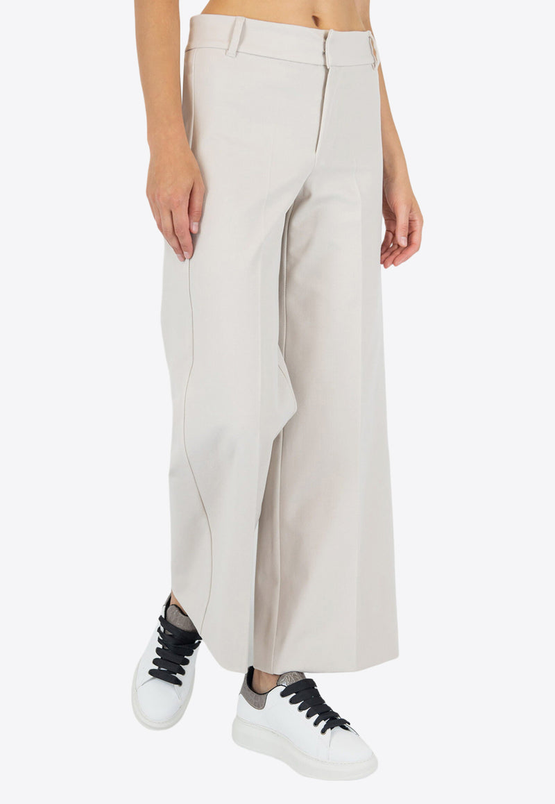 S Max Mara Sale Tailored Flared Pants White 91360403600SALE_019