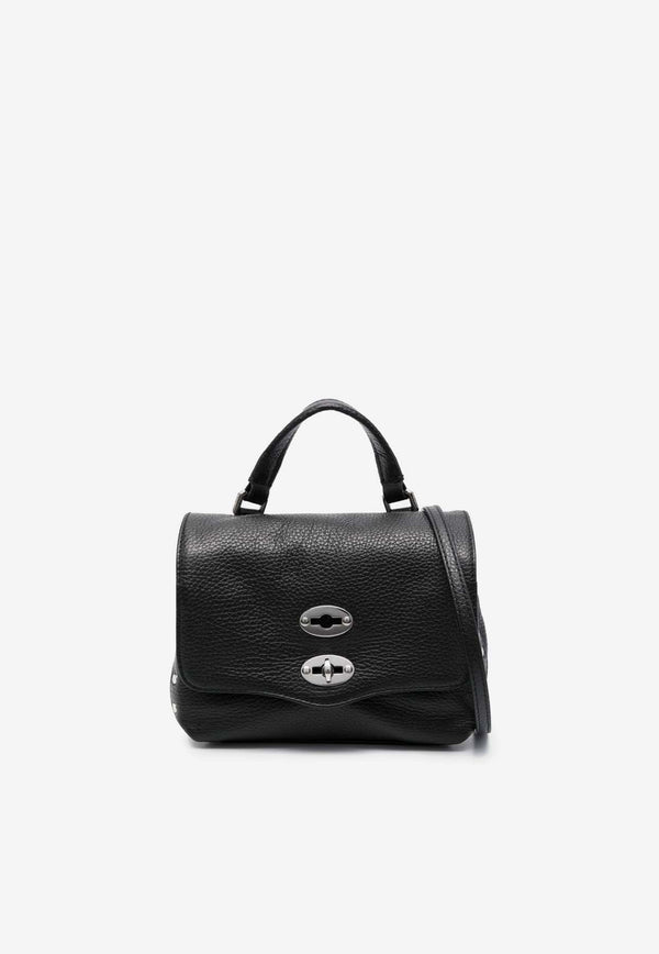 Zanellato Baby Postina Leather Tote Bag Black 0680100040000BABY_Z0001