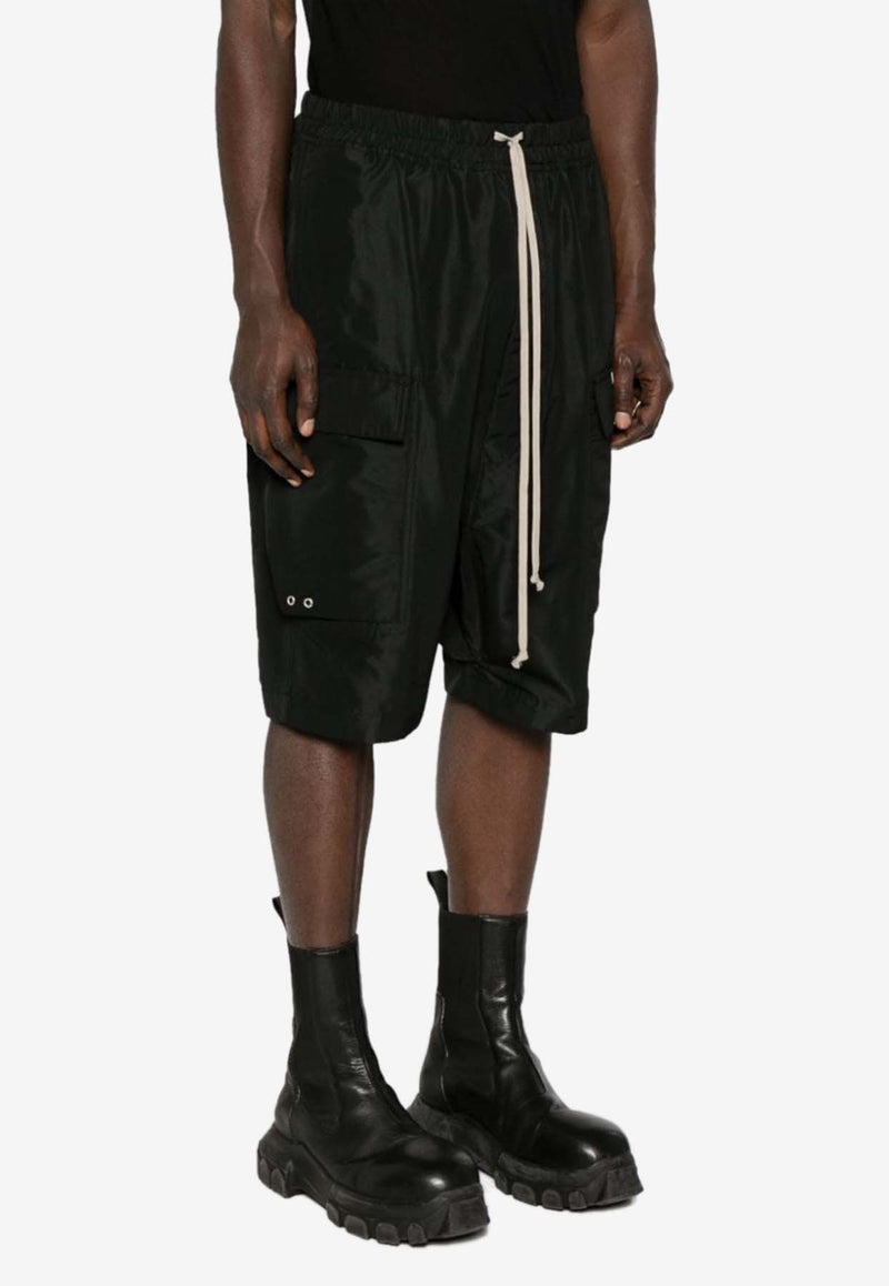 Rick Owens Drawstring Cargo Shorts Black RU01D3389FK_09