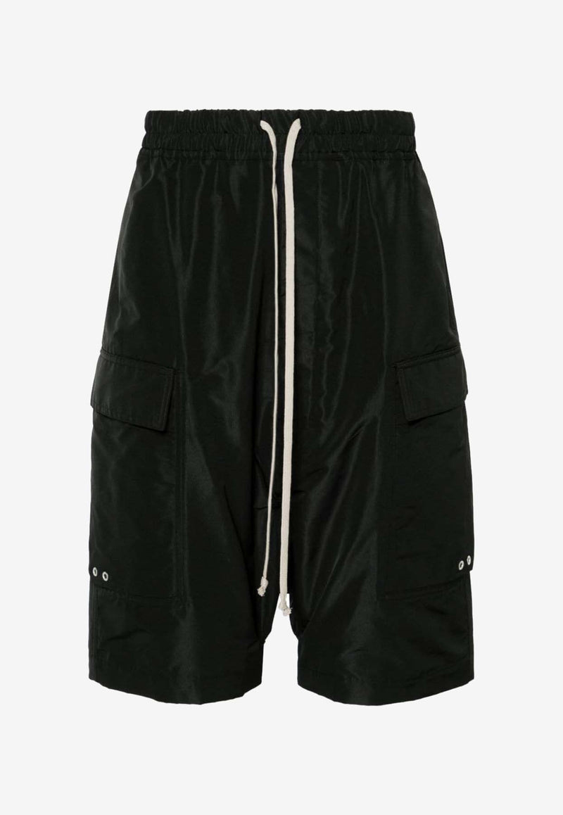 Rick Owens Drawstring Cargo Shorts Black RU01D3389FK_09