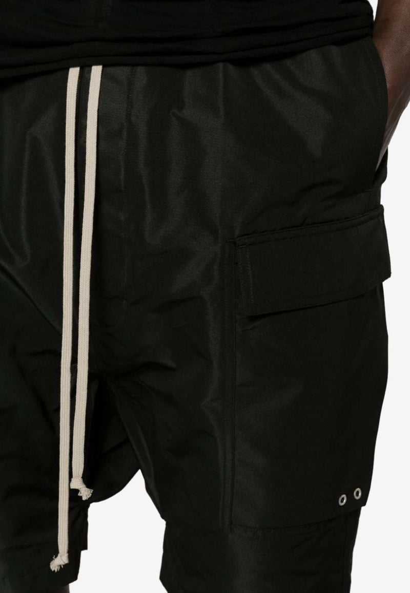 Rick Owens Drawstring Cargo Shorts Black RU01D3389FK_09