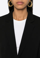 Stella McCartney Single-Breasted Blazer in Wool 6500943CU704_1000 Black