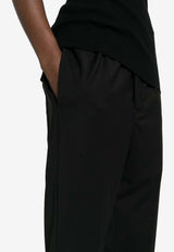 Rick Owens Drawstring Cropped Pants Black RP01D2303WL_09