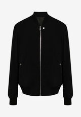 Rick Owens Wool Crepe Bomber Jacket Black RU01D3782WL_09