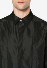 Rick Owens Fogpocket Long-Sleeved Shirt Black RU01D3237FK_09