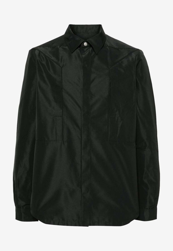 Rick Owens Fogpocket Long-Sleeved Shirt Black RU01D3237FK_09