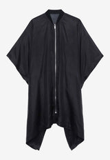 Rick Owens Short-Sleeved Silk Coat Black RP01D2726SH_09