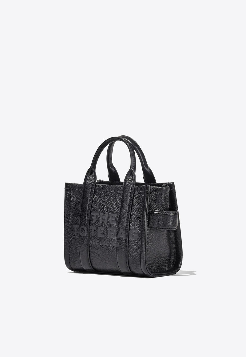 Marc Jacobs The Logo Grained Leather Tote Bag Black H053L01RE22_001